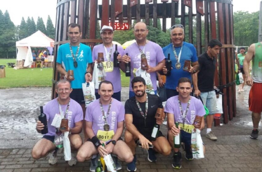  Servidores da Guarda Municipal são premiados na Maratona do Vinho em Bento