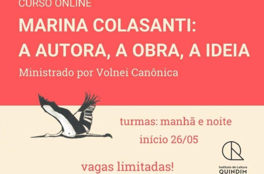  Curso “Marina Colasanti: A Autora, a Obra, a ideia” com desconto para associados(as) Sindiserv