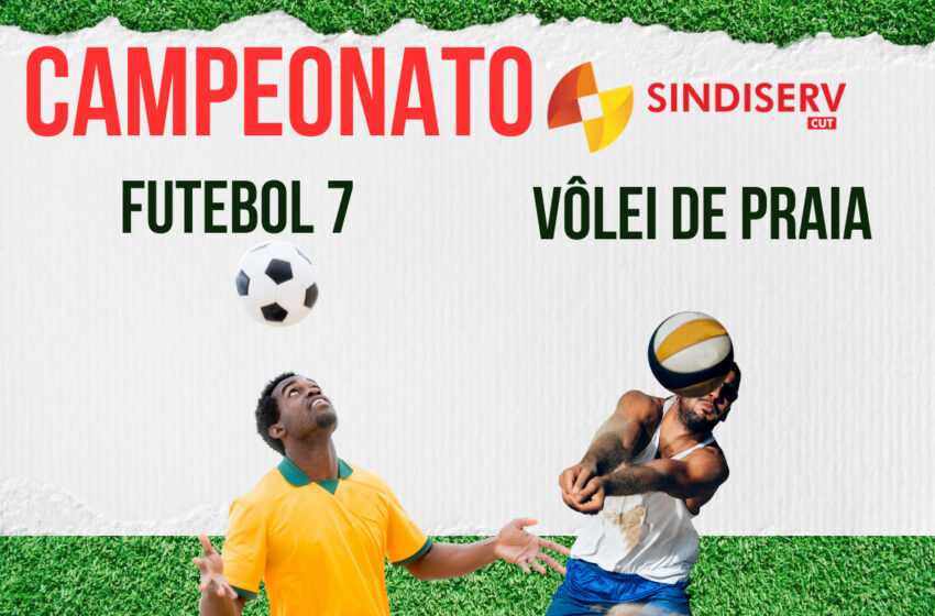  Campeonatos de Futebol7 e Vôlei de Praia Sindiserv (35 anos) acontecem em março