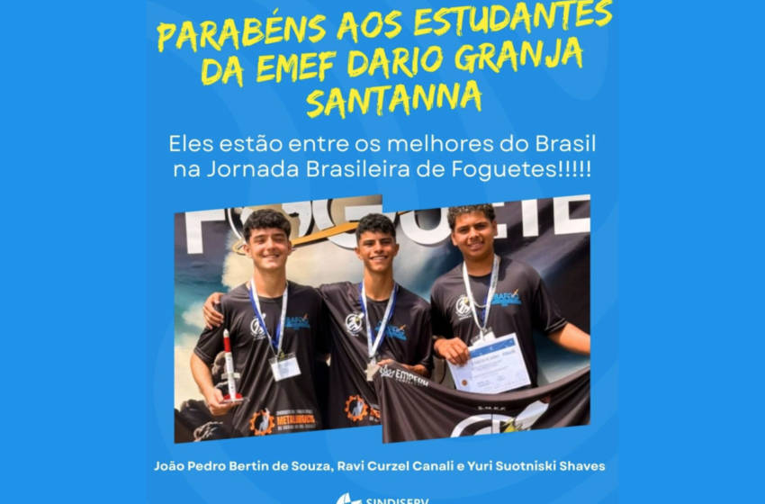  PARABÉNS AOS ESTUDANTES  DA EMEF DARIO GRANJA SANTANNA
