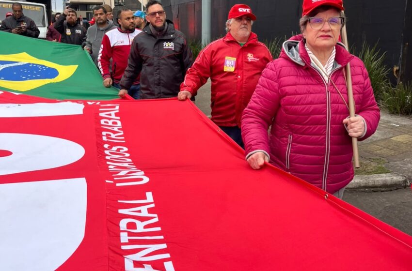  Marcha da Classe Trabalhadora defende a redução da jornada e o fim da escala 6×1