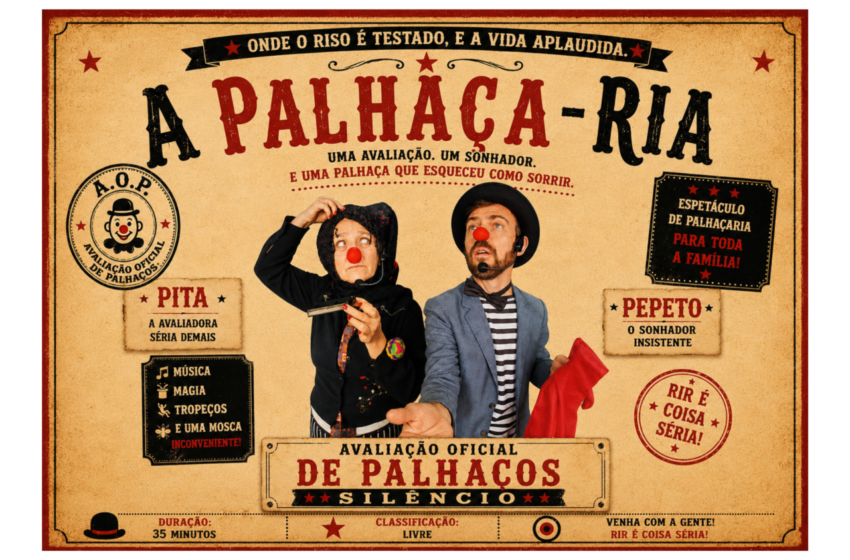  Espetáculo “A Palhaça Ria” terá apresentação gratuita no auditório do Sindiserv